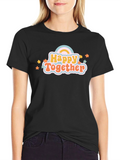 Happy Together Graphic Tee - Cute Rainbow Shirt