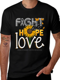 Fight Hope Love Charcot-Marie-Tooth Awareness T-Shirt