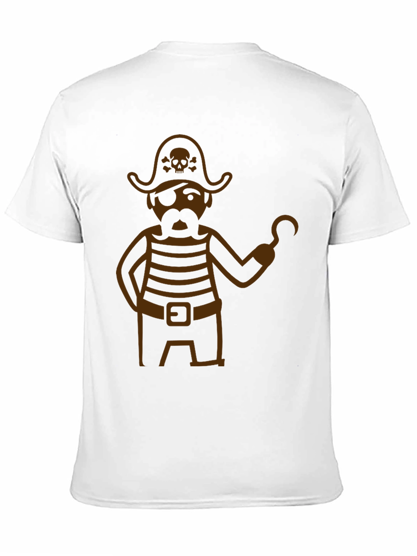 Pirate Graphic T-Shirt - Black Cotton Blend Tee