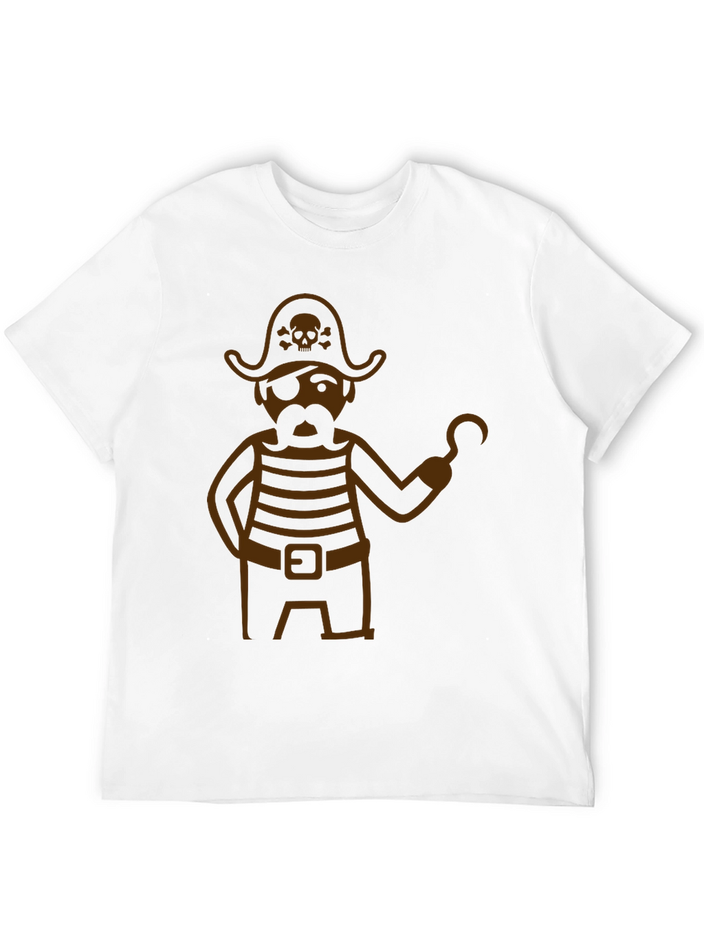 Pirate Graphic T-Shirt - Black Cotton Blend Tee