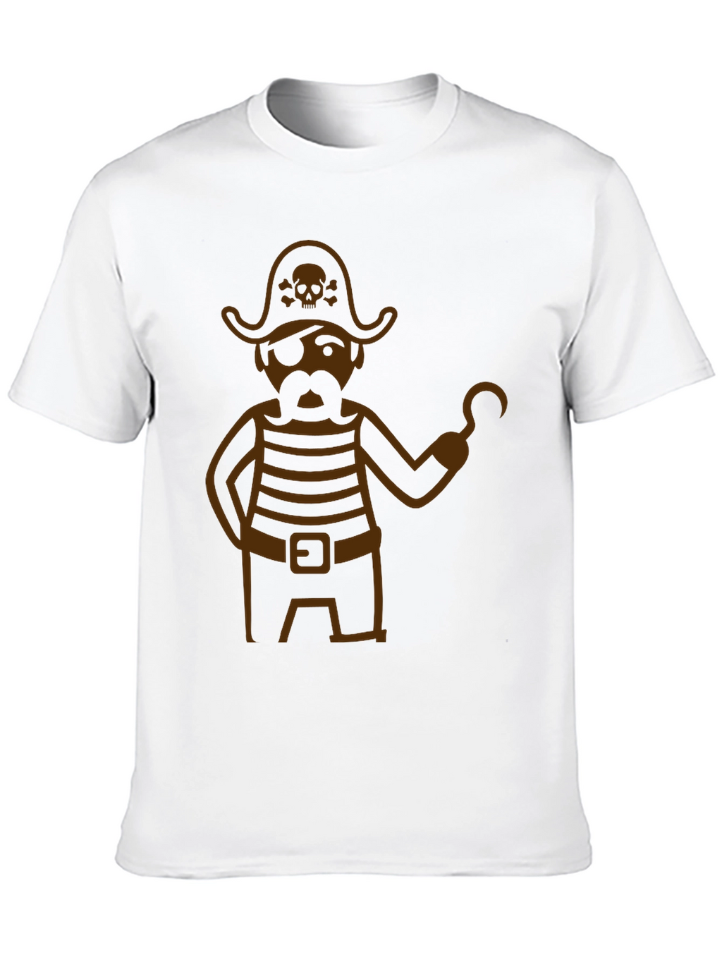 Pirate Graphic T-Shirt - Black Cotton Blend Tee