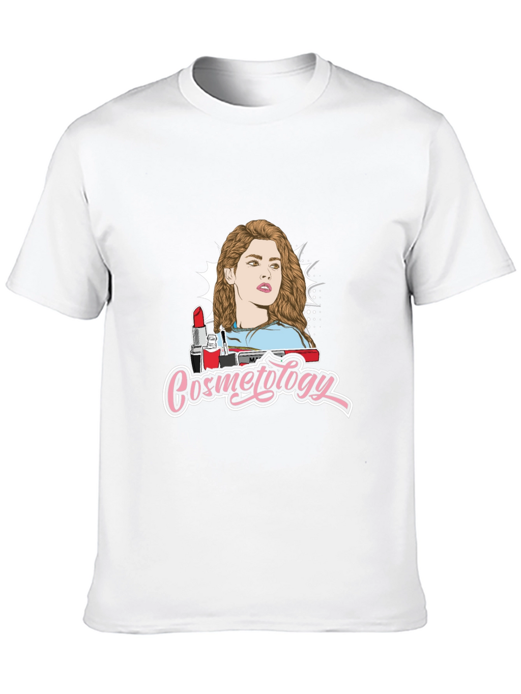 Cosmetology Graphic Print Black T-Shirt
