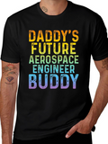 Daddys Future Aerospace Engineer Buddy Graphic Tee