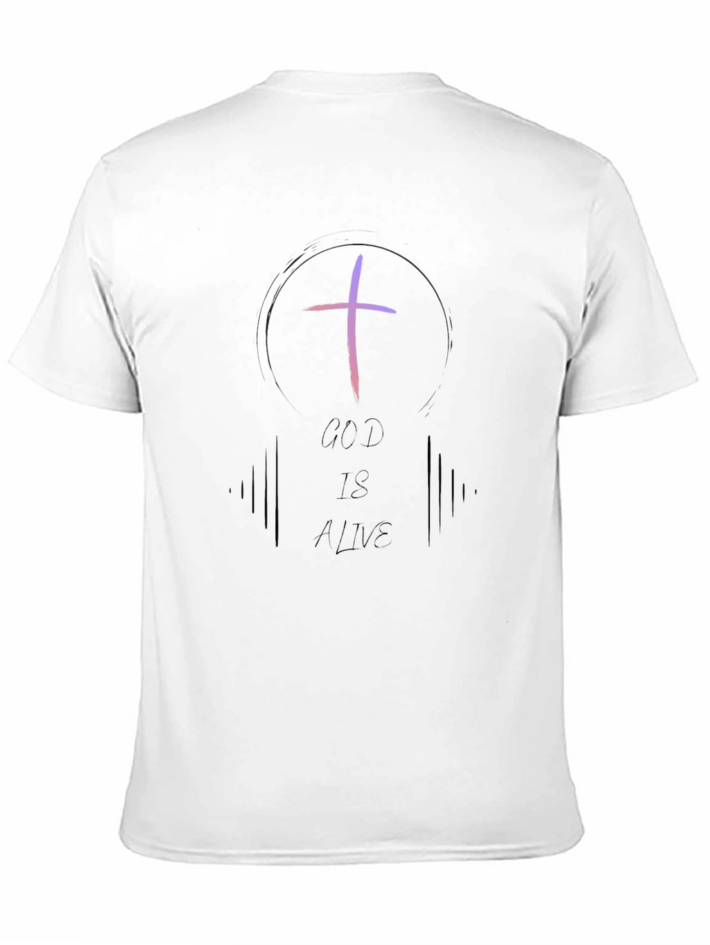 God Is Alive Graphic T-Shirt - Black Christian Tee