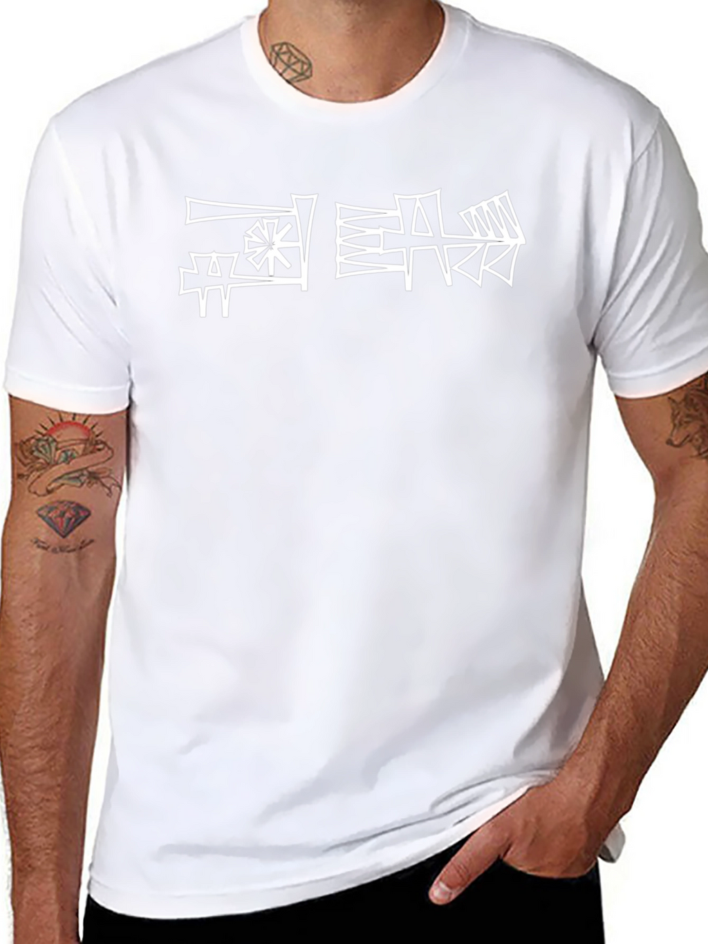 Cuneiform Graphic Tee - Black