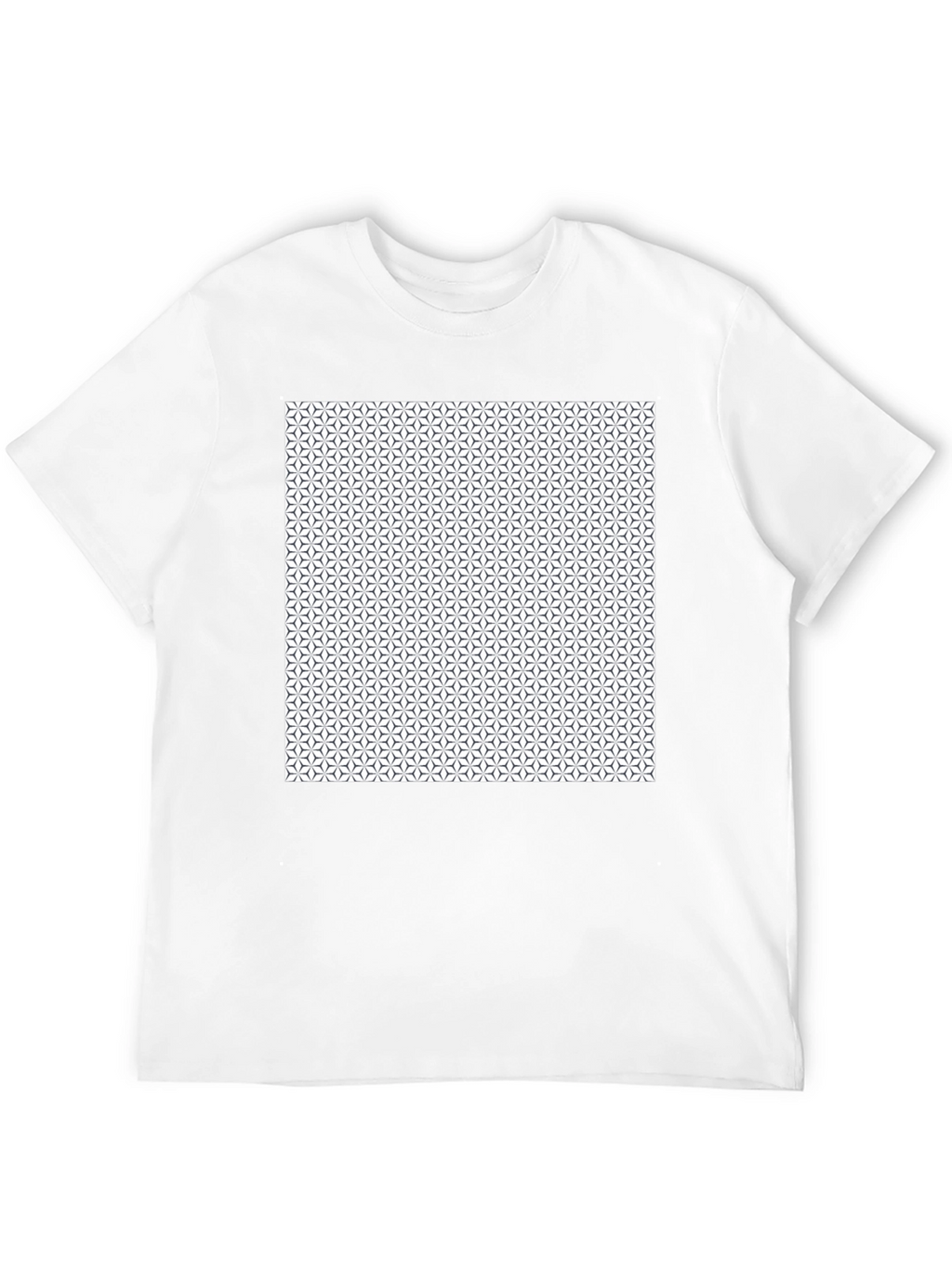 Geometric Pattern Black T-Shirt