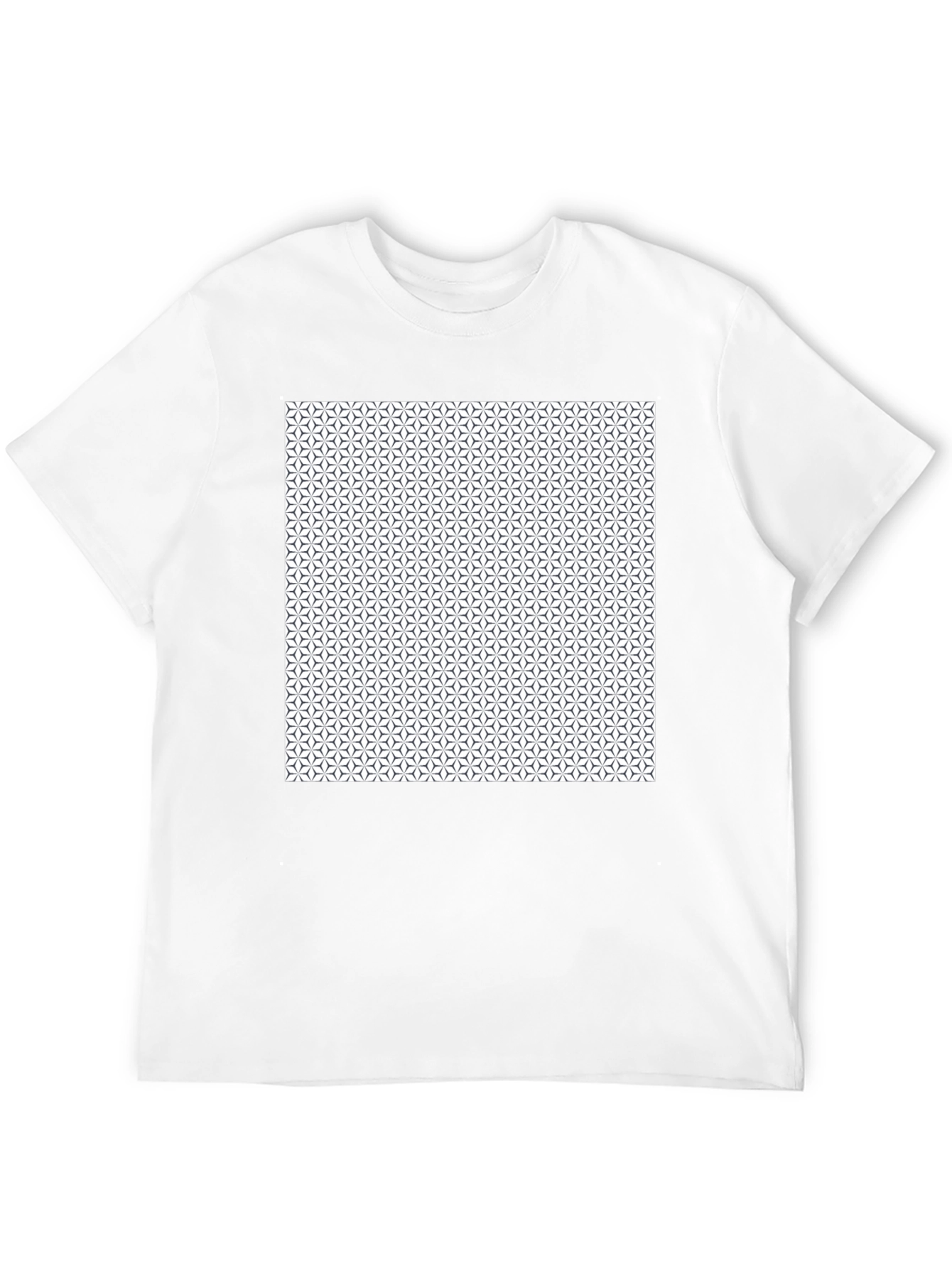 Geometric Pattern Black T-Shirt