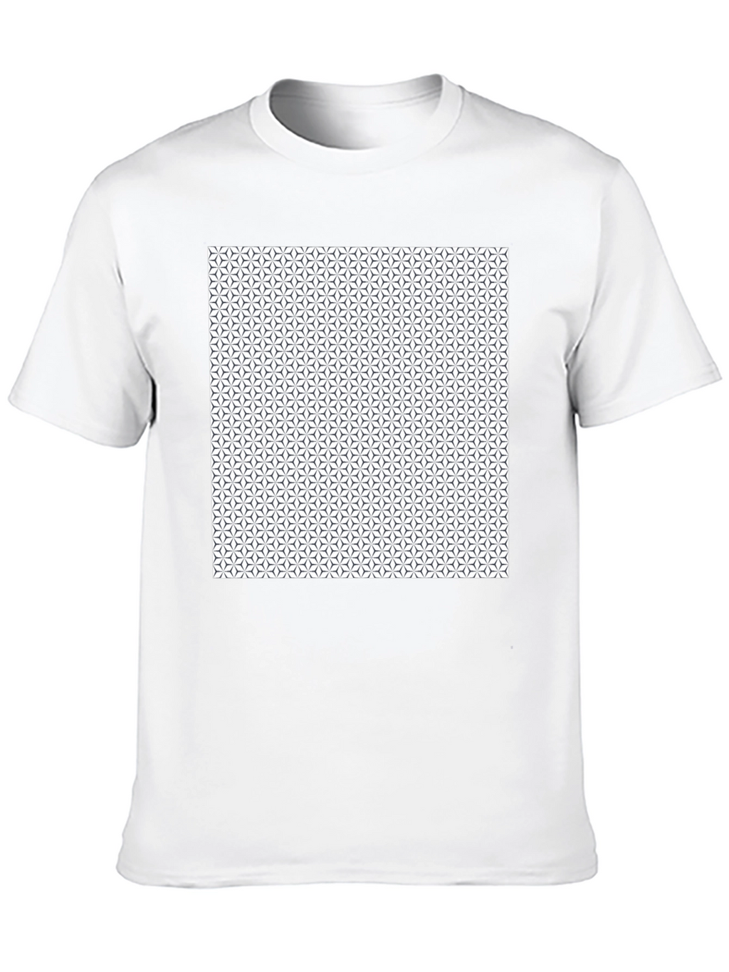 Geometric Pattern Black T-Shirt