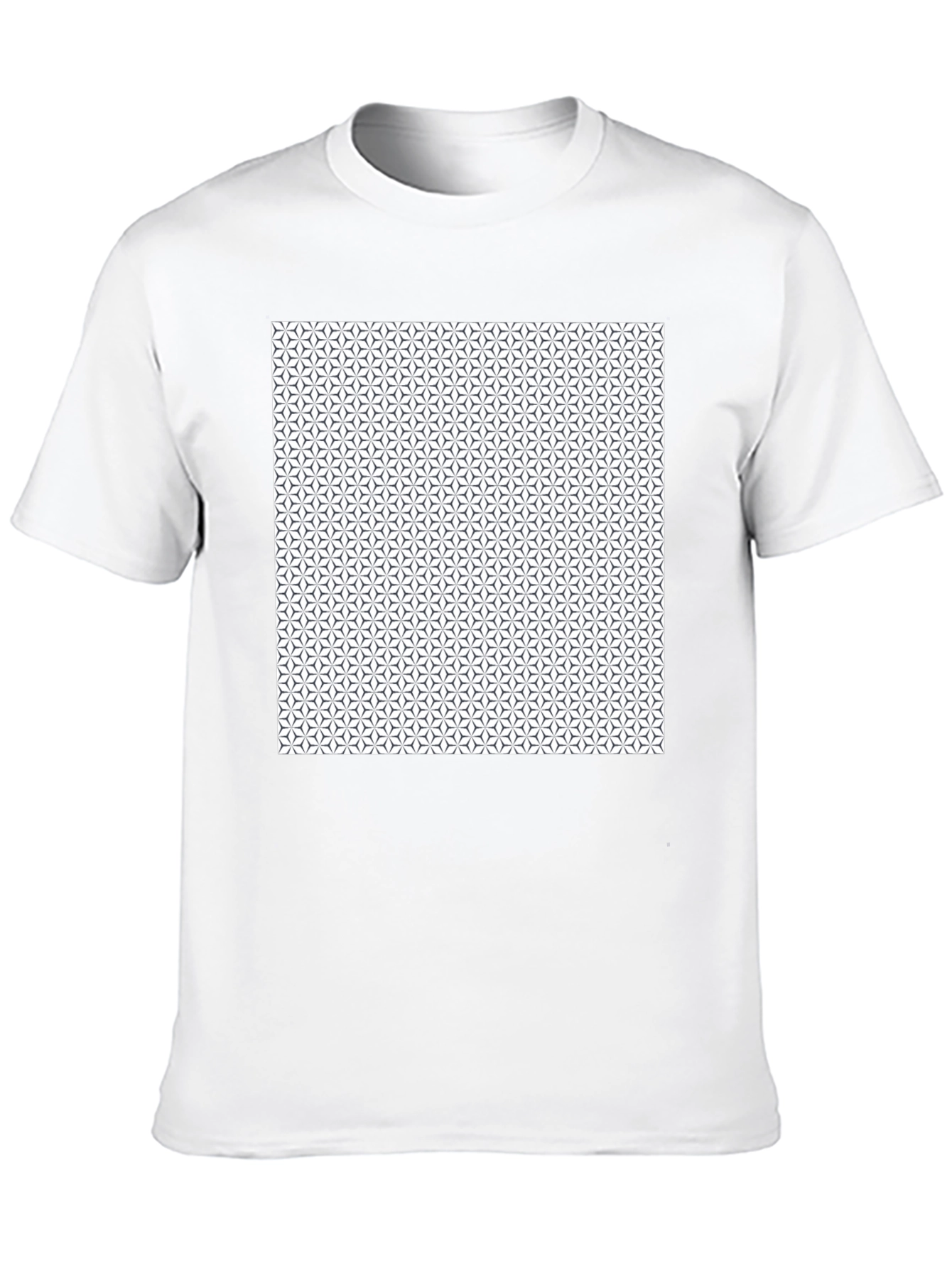 Geometric Pattern Black T-Shirt
