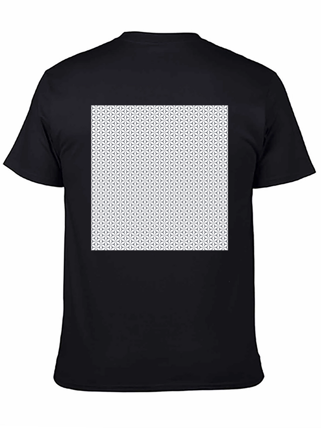 Geometric Pattern Black T-Shirt