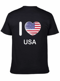 I Love USA Patriotic T-Shirt