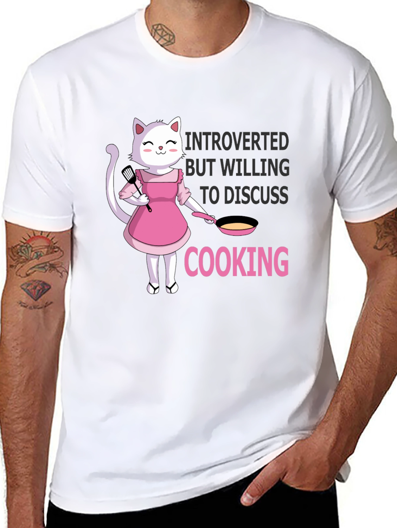 Introverted Cooking Cat T-Shirt