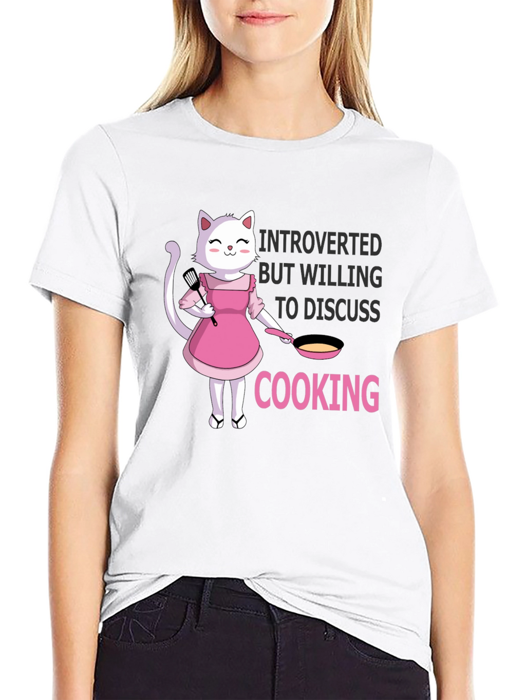 Introverted Cooking Cat T-Shirt