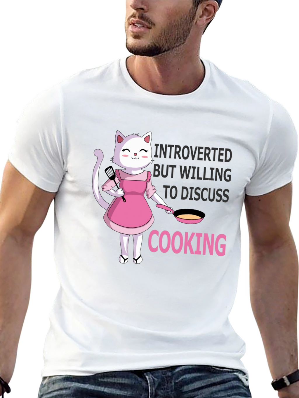 Introverted Cooking Cat T-Shirt