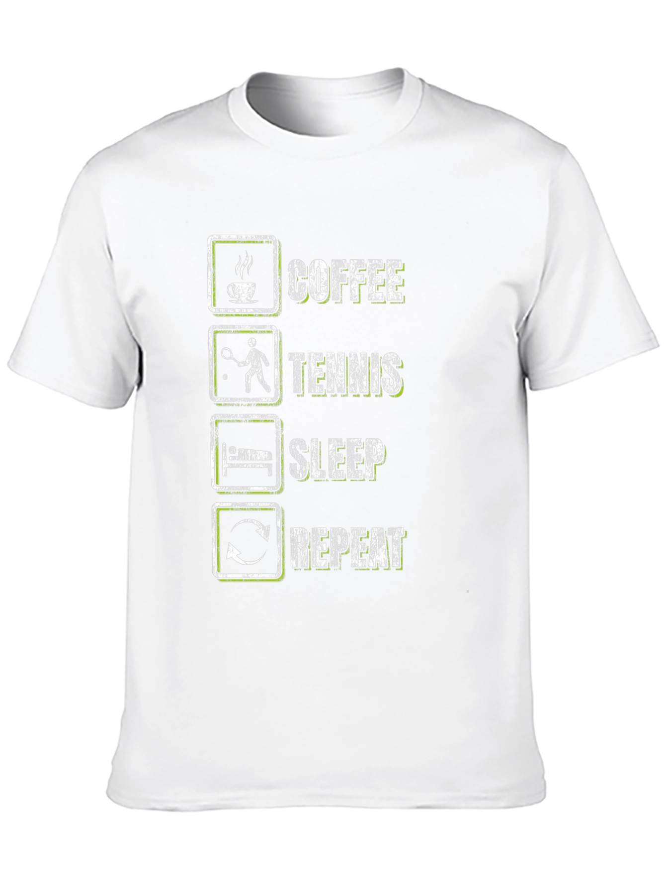 Coffee Tennis Sleep Repeat Graphic Tee