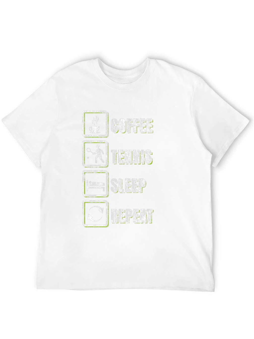 Coffee Tennis Sleep Repeat Graphic Tee
