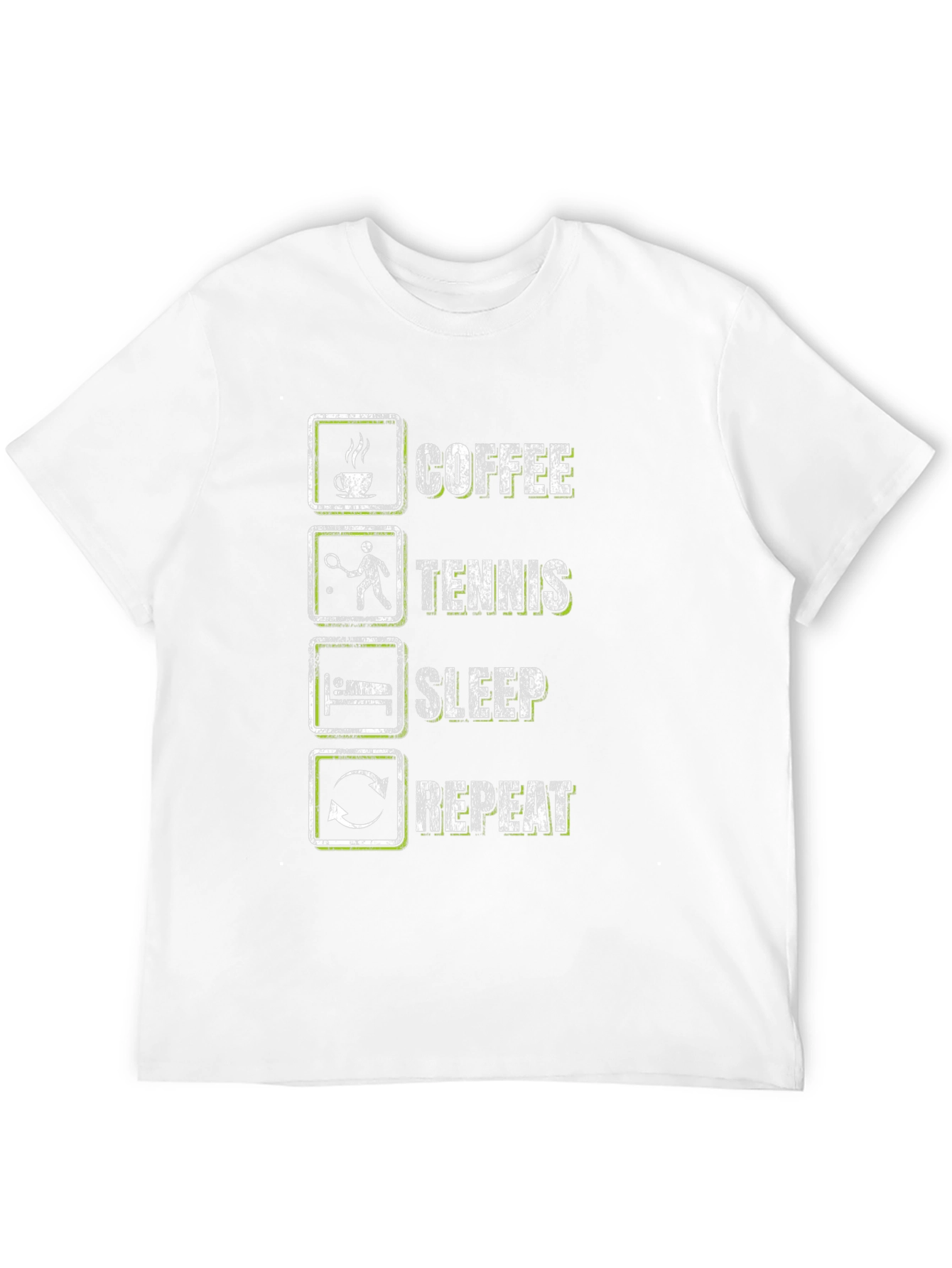 Coffee Tennis Sleep Repeat Graphic Tee