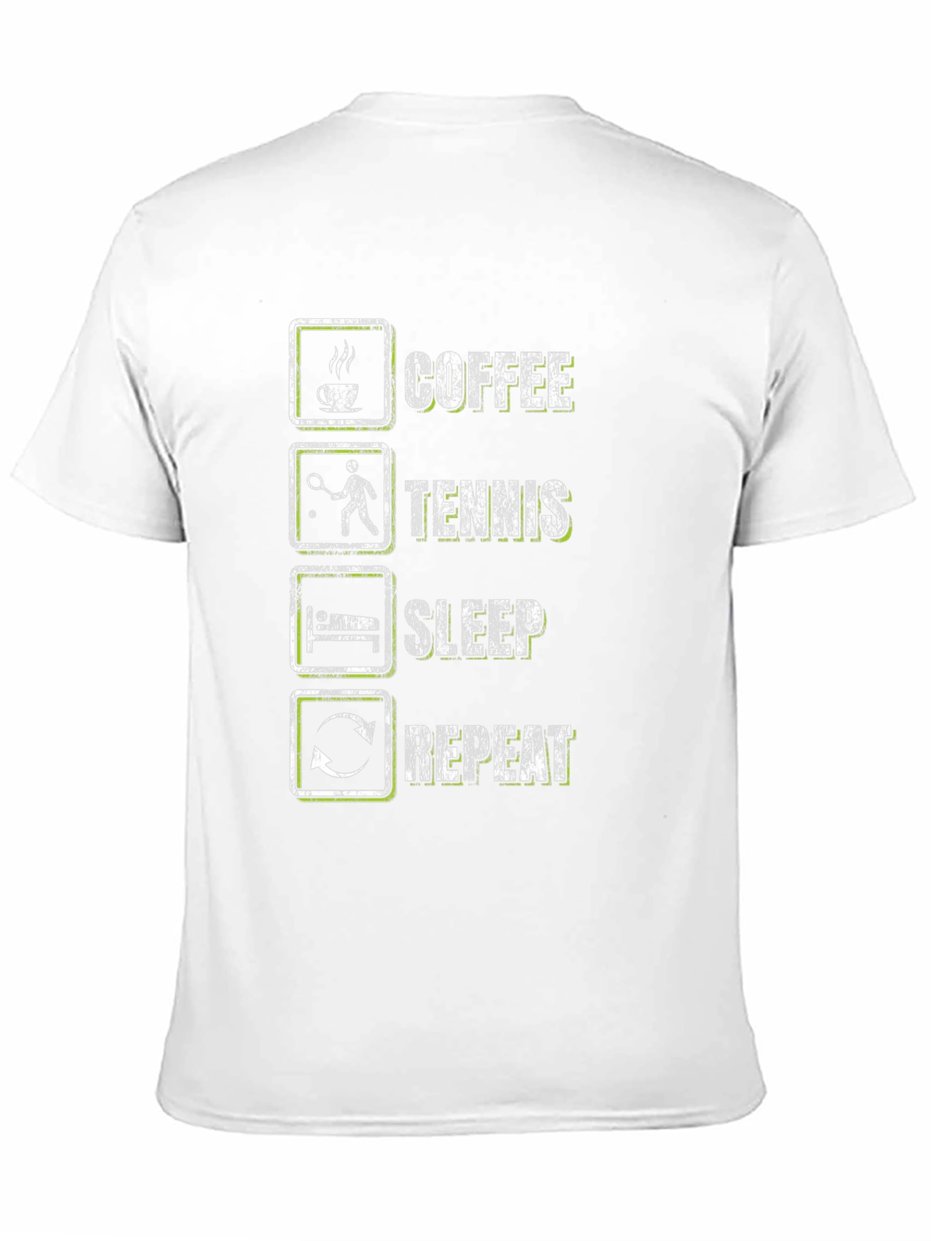 Coffee Tennis Sleep Repeat Graphic Tee