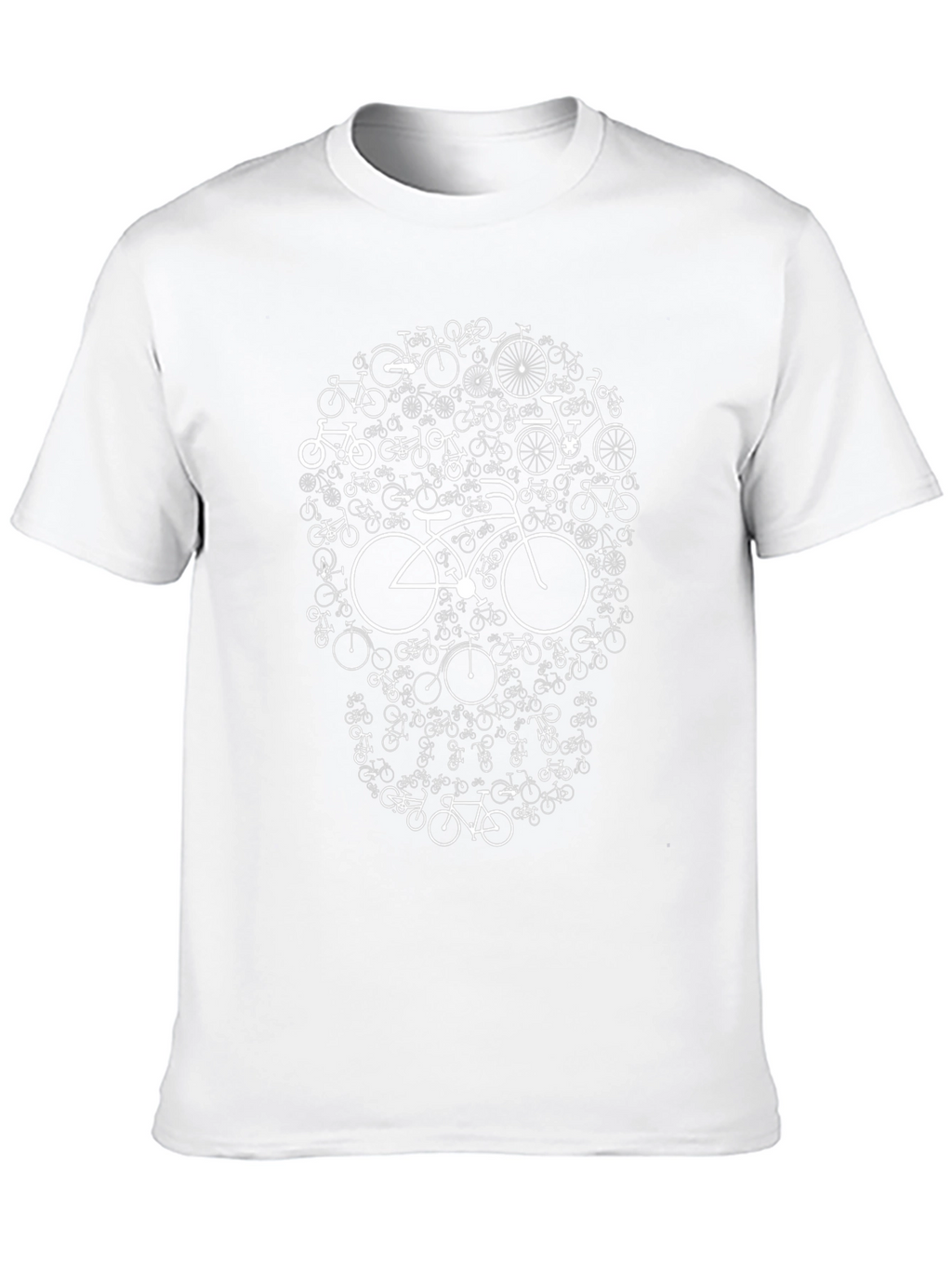 Bicycle Skull Graphic Tee - Black T-Shirt