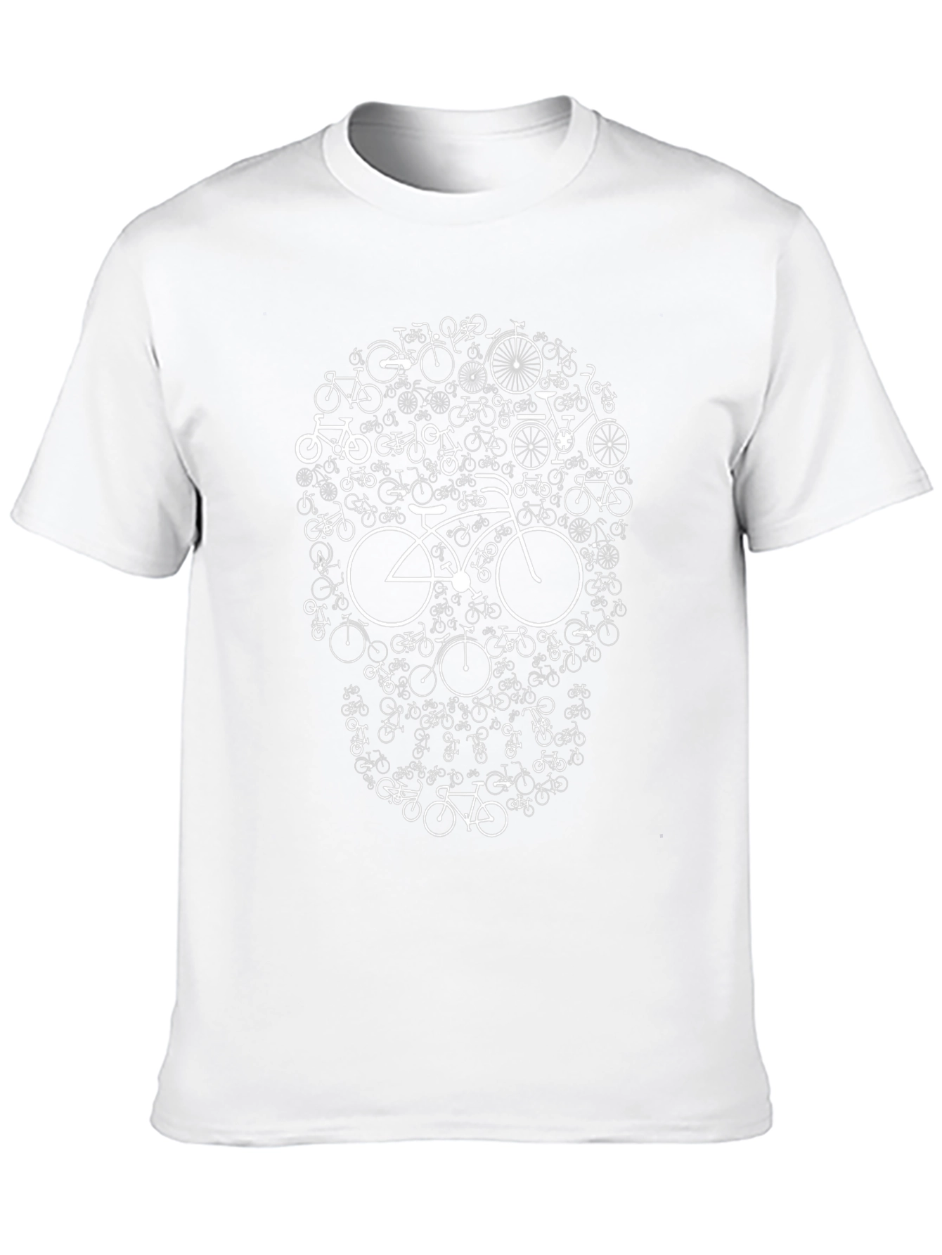 Bicycle Skull Graphic Tee - Black T-Shirt