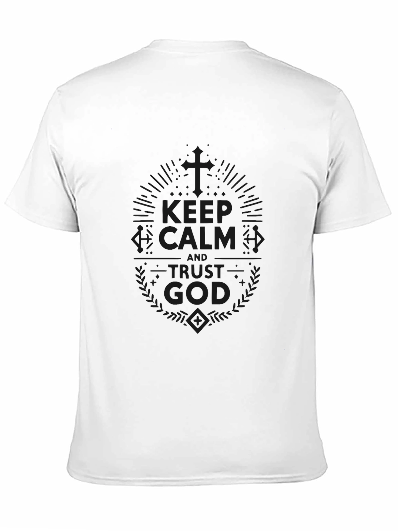 Keep Calm & Trust God Black T-Shirt