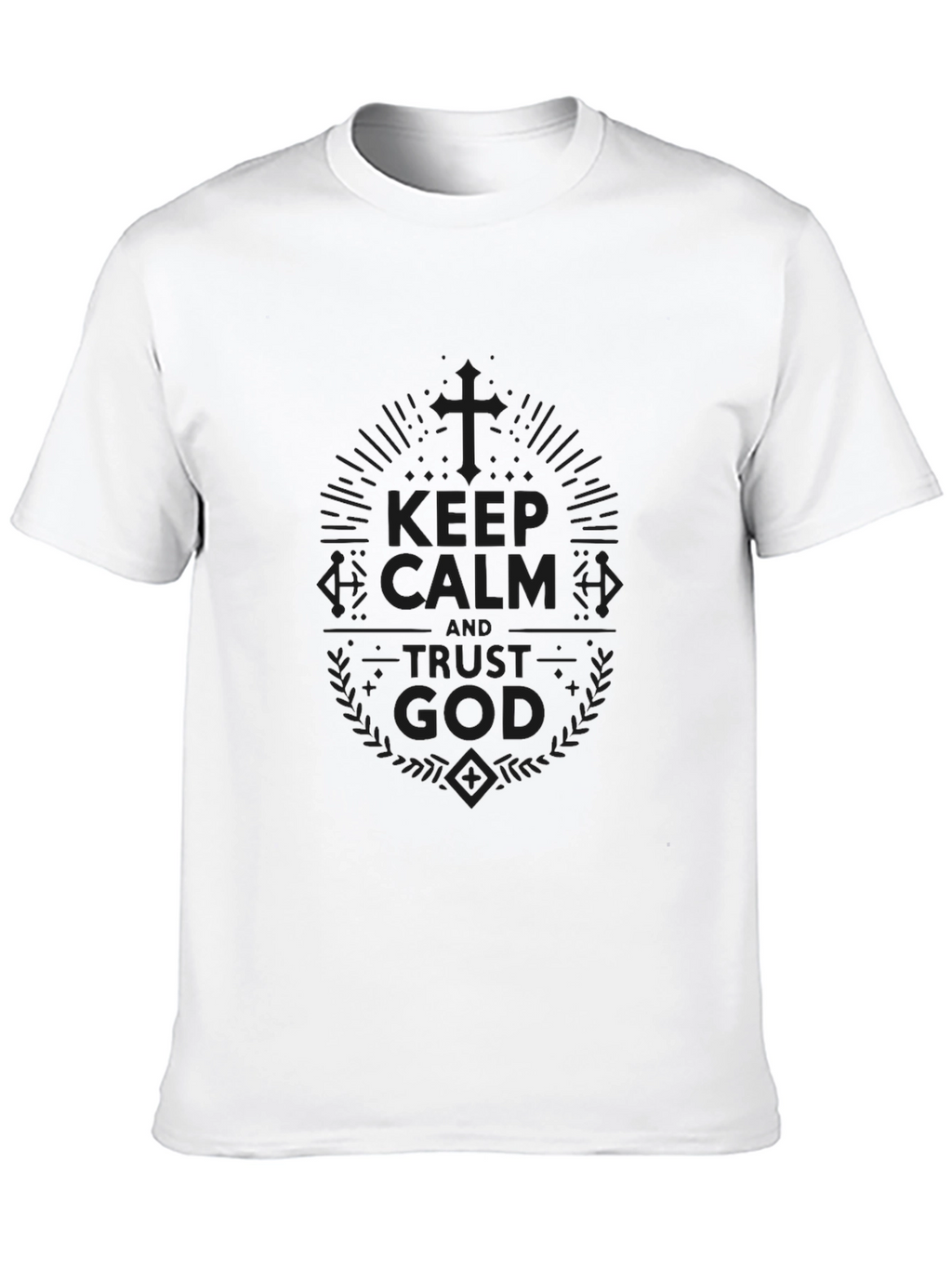 Keep Calm & Trust God Black T-Shirt