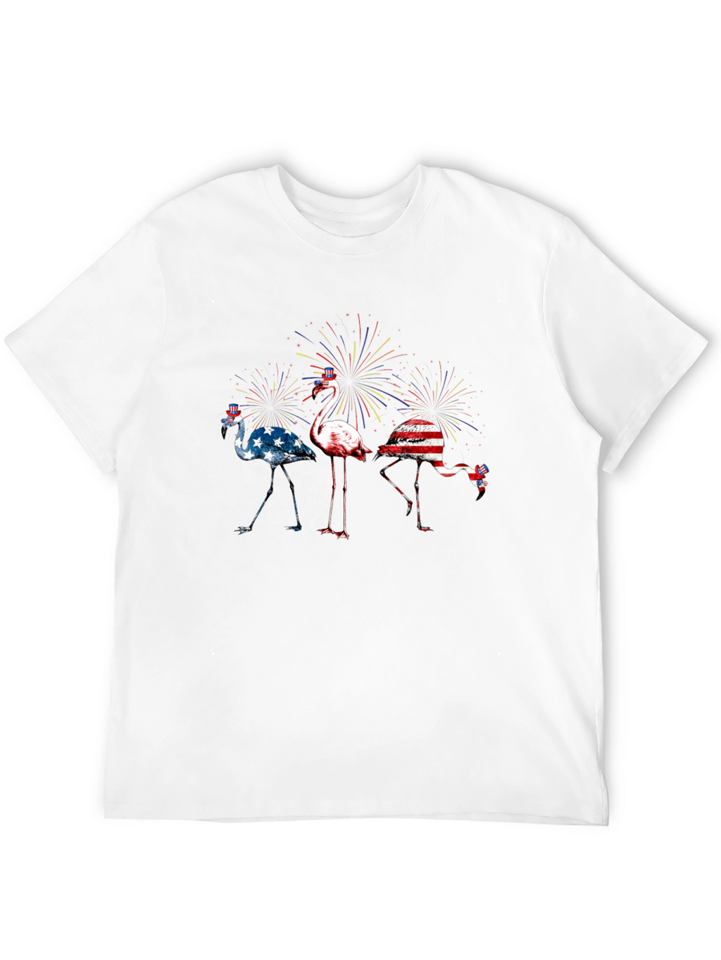 Patriotic Flamingo T-Shirt - USA Pride