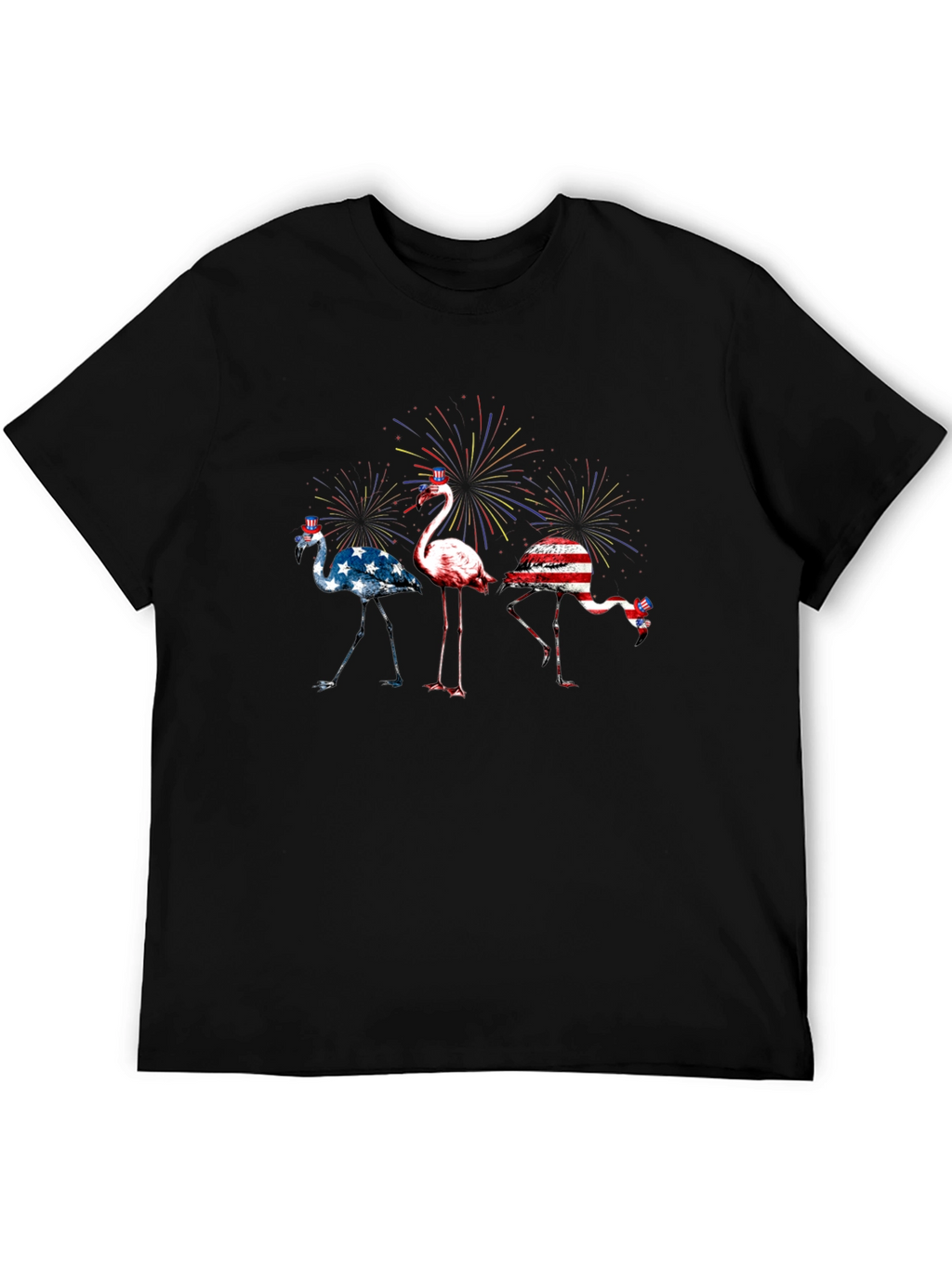 Patriotic Flamingo T-Shirt - USA Pride
