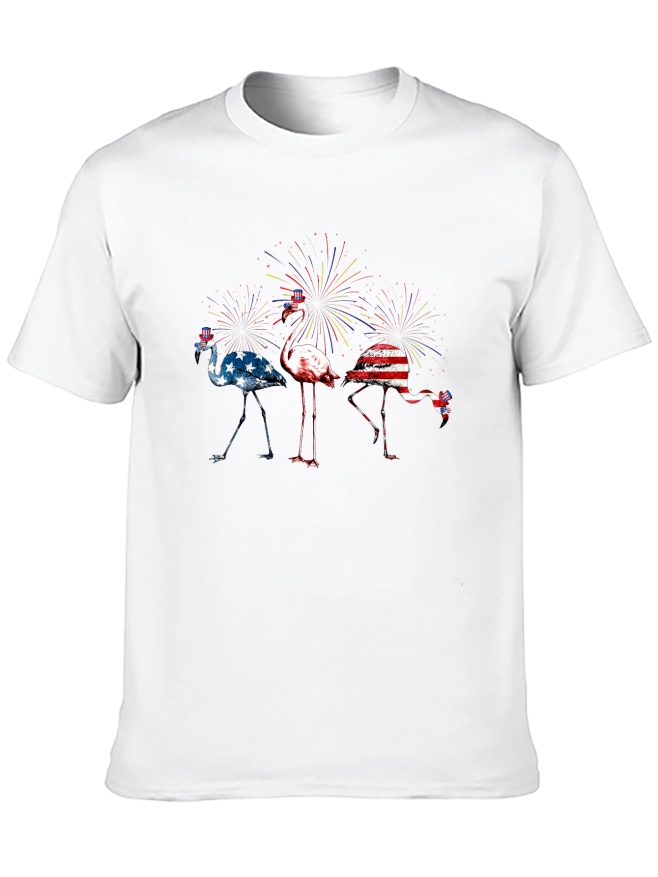 Patriotic Flamingo T-Shirt - USA Pride
