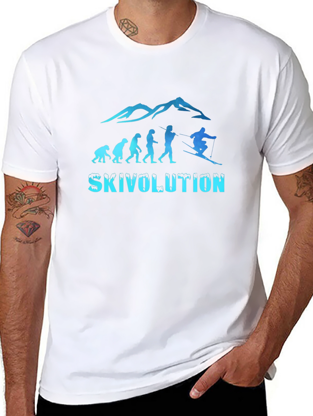 Skivolution Graphic Tee - Black Cotton Blend