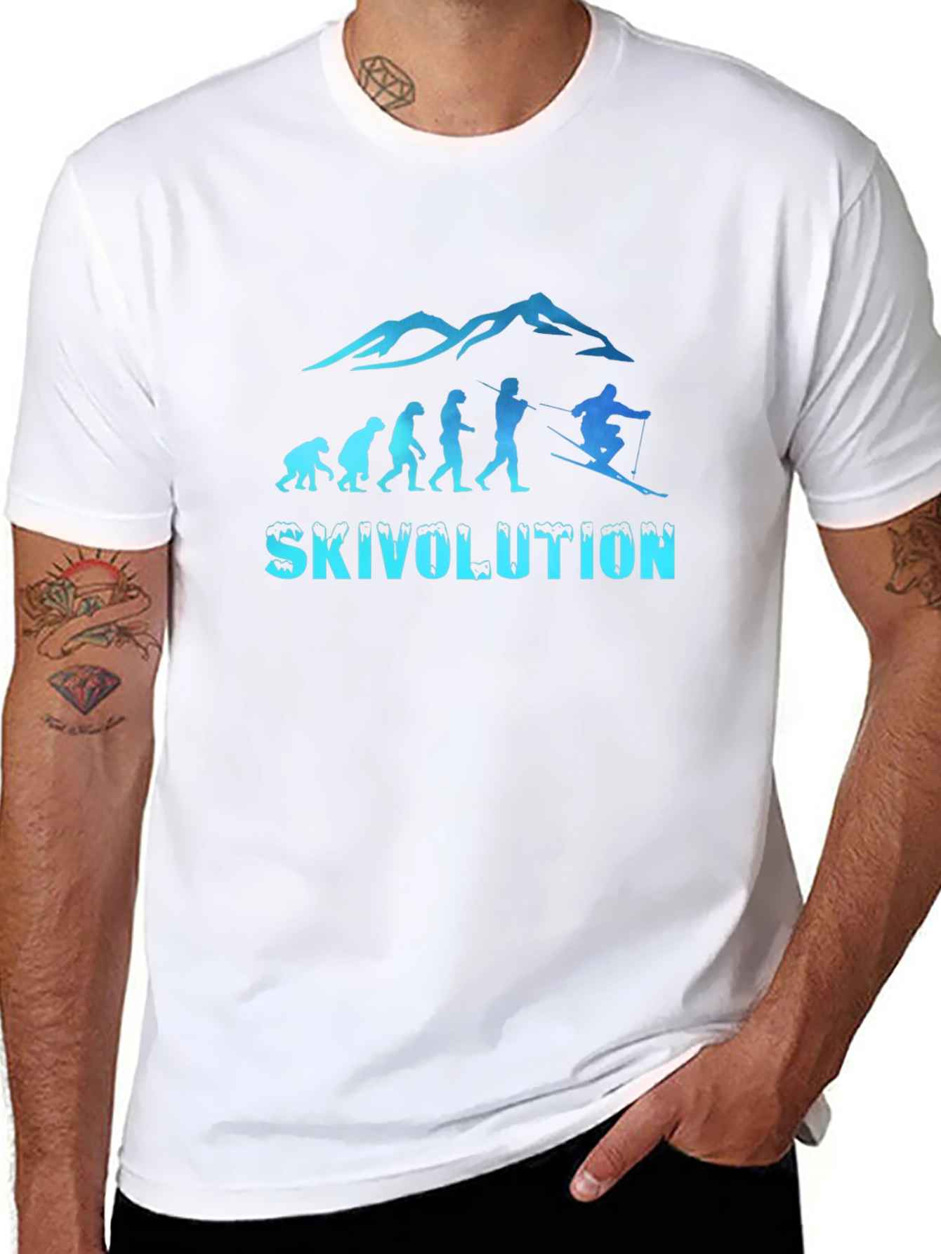 Skivolution Graphic Tee - Black Cotton Blend