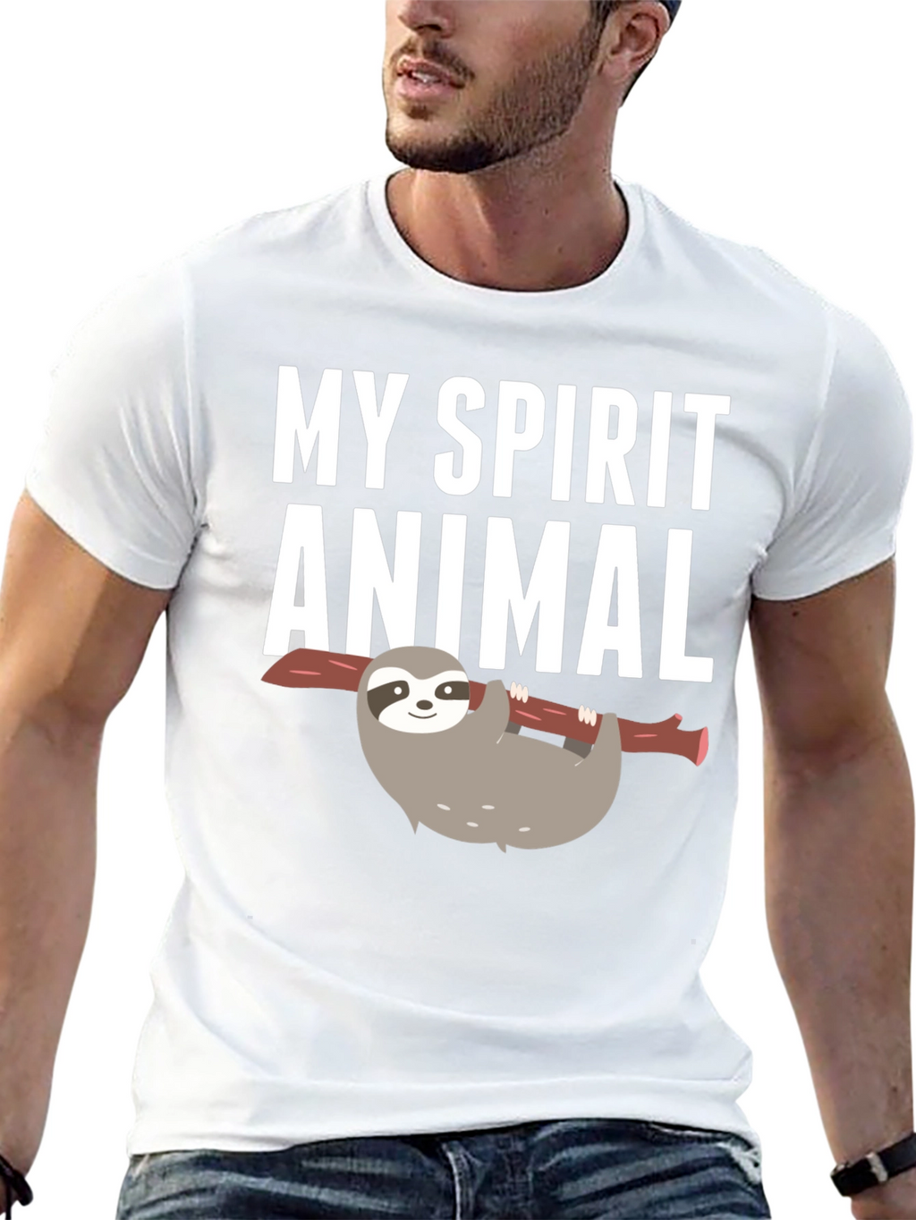 My Spirit Animal Sloth Graphic T-Shirt
