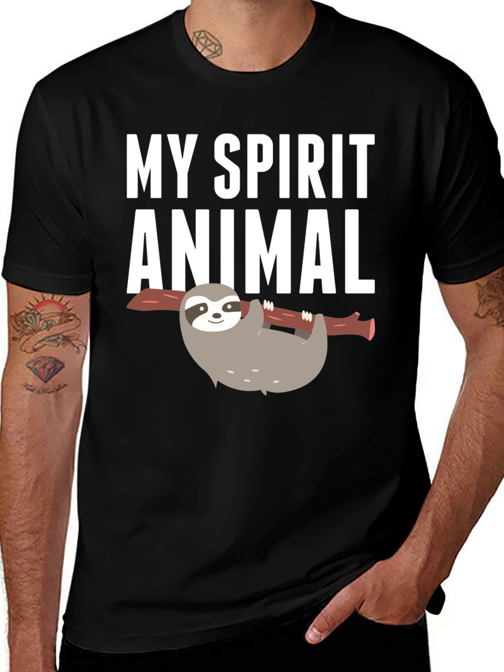 My Spirit Animal Sloth Graphic T-Shirt