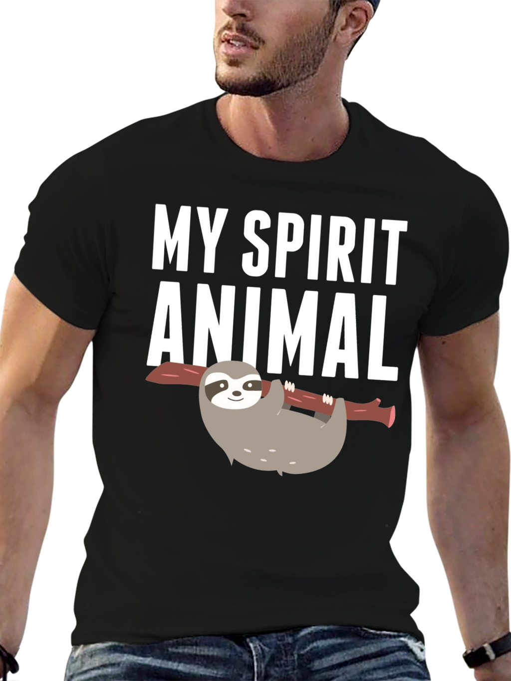 My Spirit Animal Sloth Graphic T-Shirt