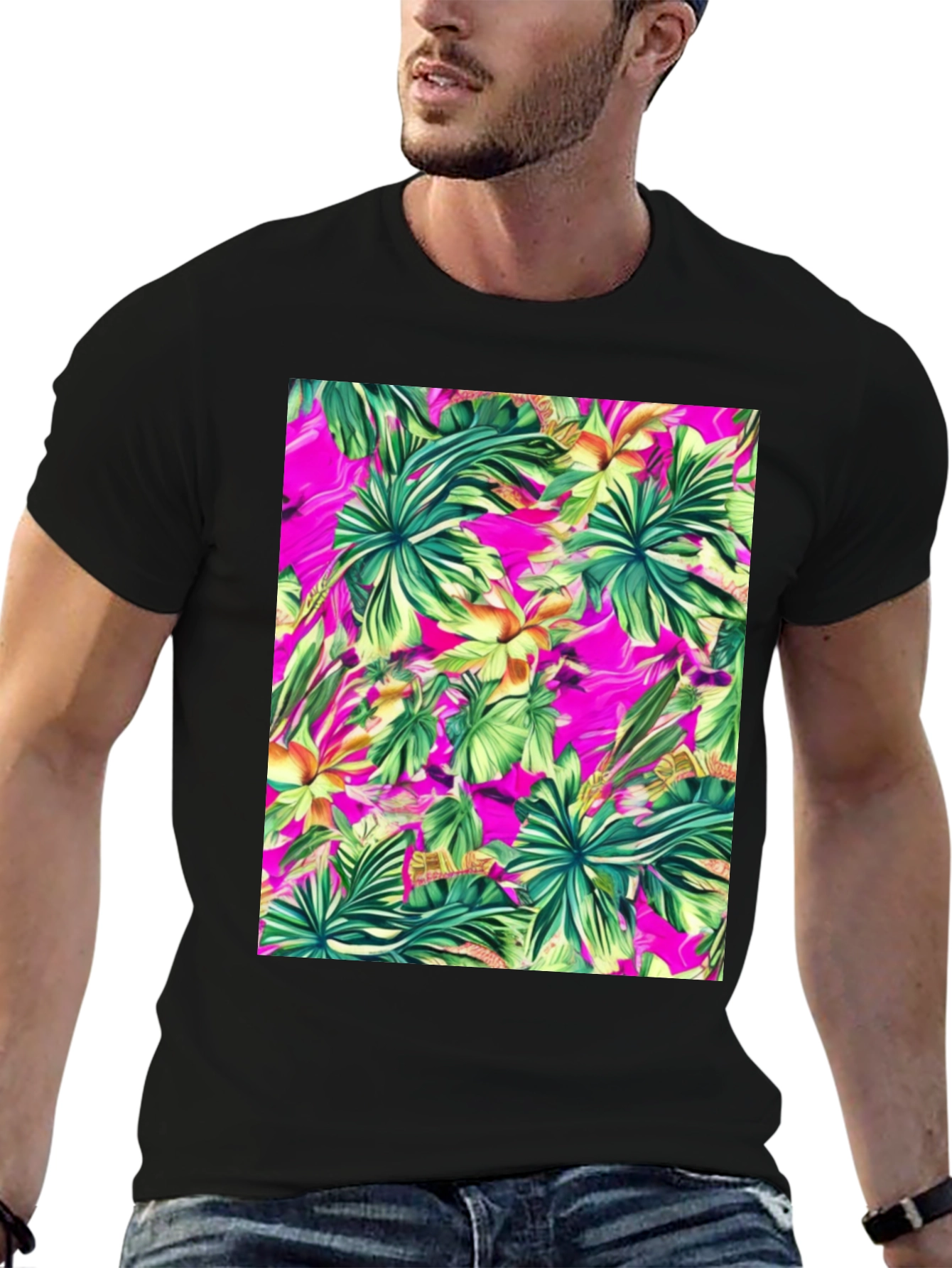 Tropical Print T-Shirt