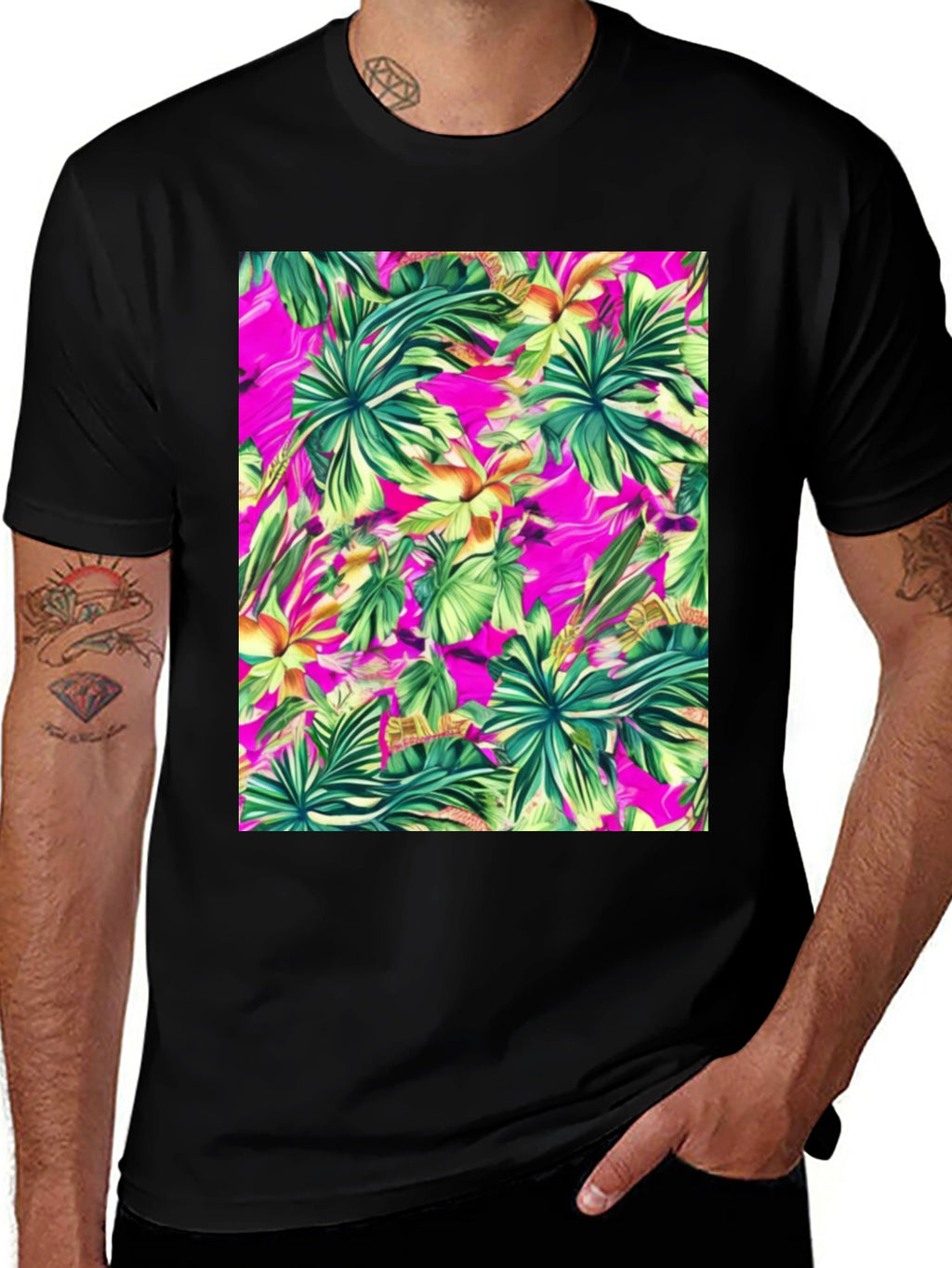 Tropical Print T-Shirt