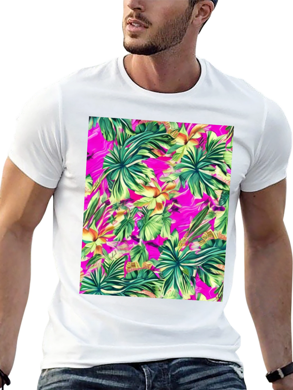 Tropical Print T-Shirt
