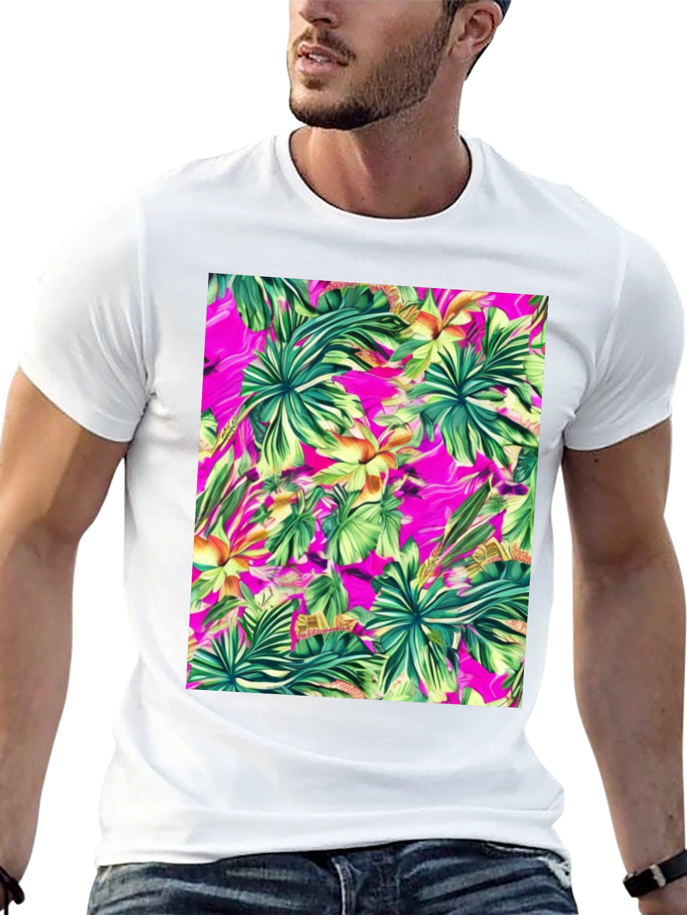 Tropical Print T-Shirt
