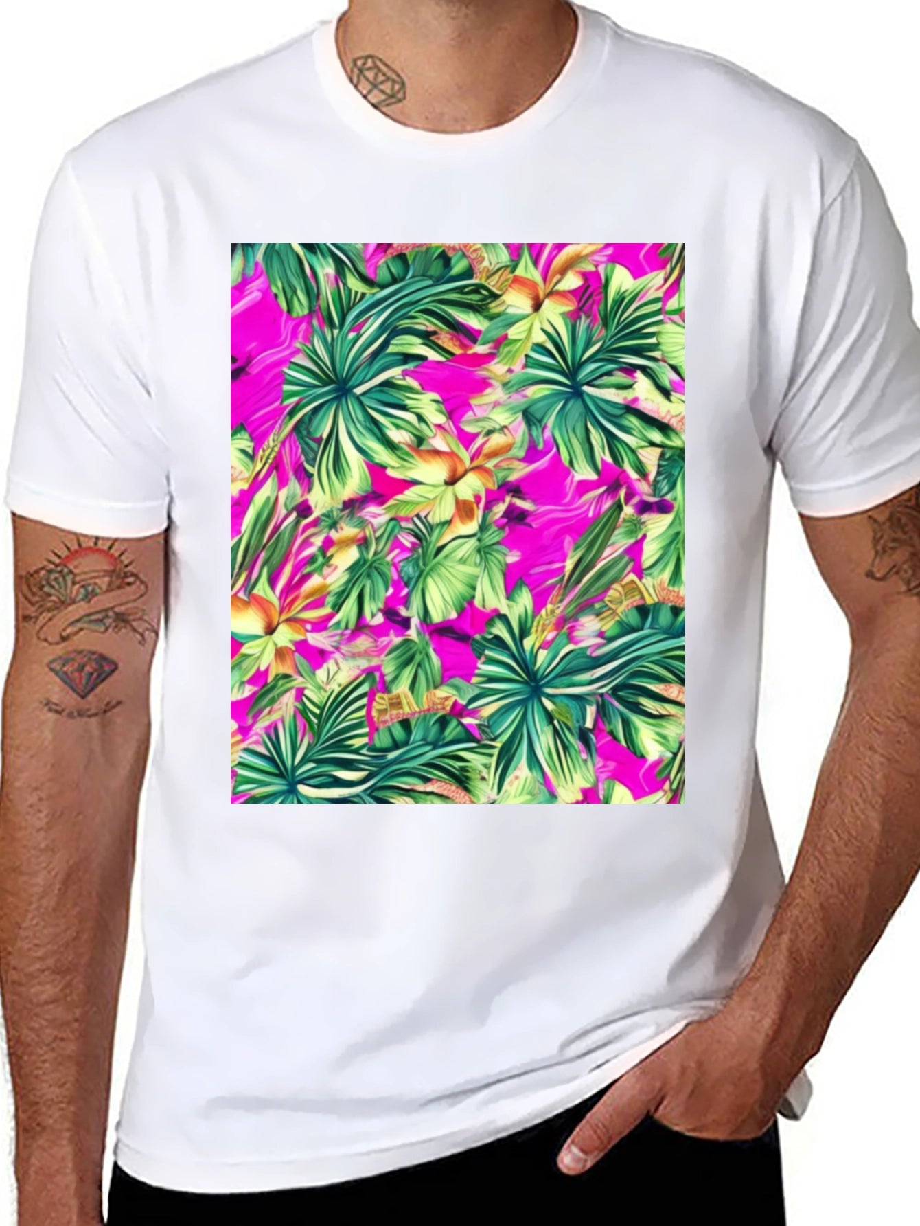 Tropical Print T-Shirt