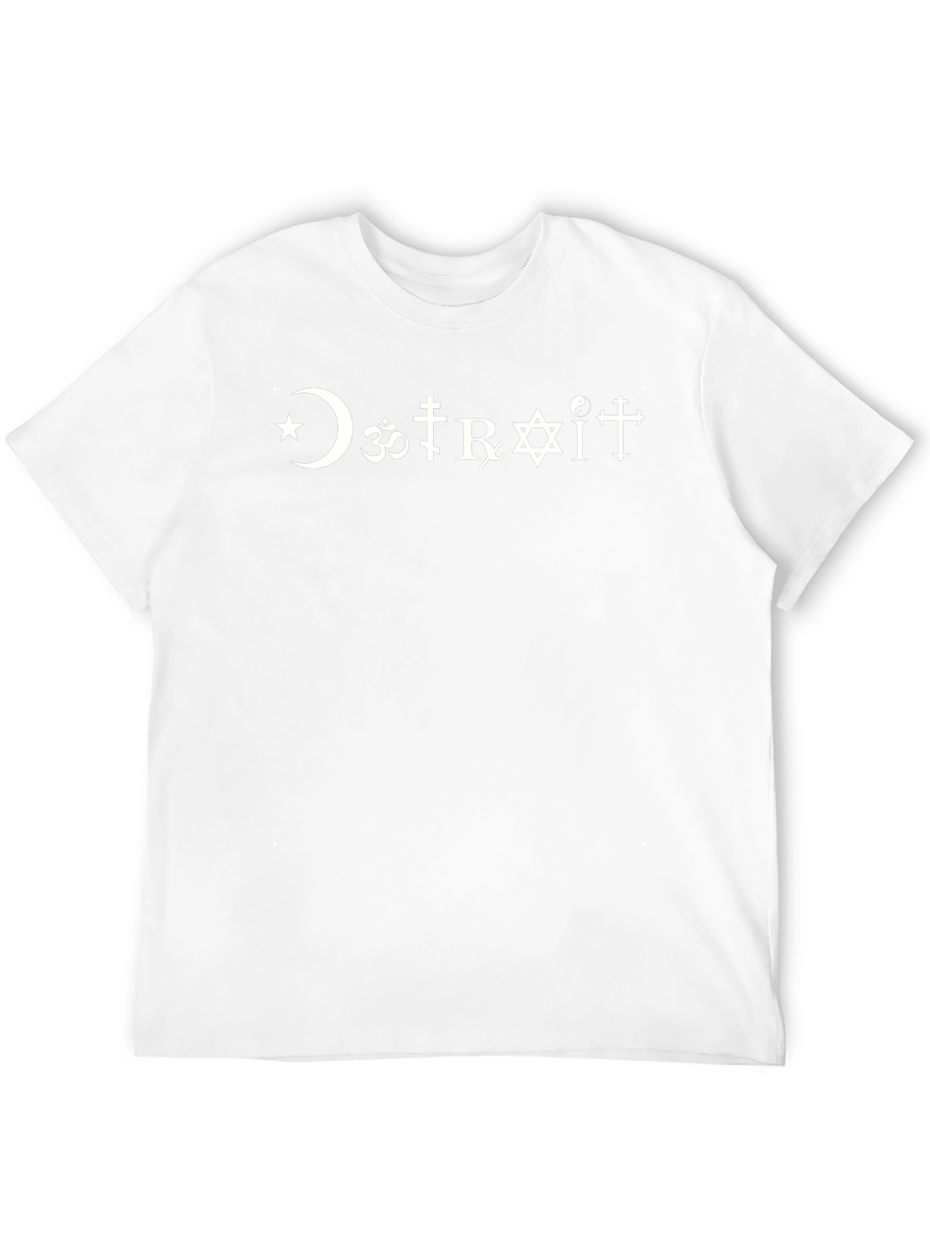 DETROIT Religious Symbol T-Shirt - Graphic Tee