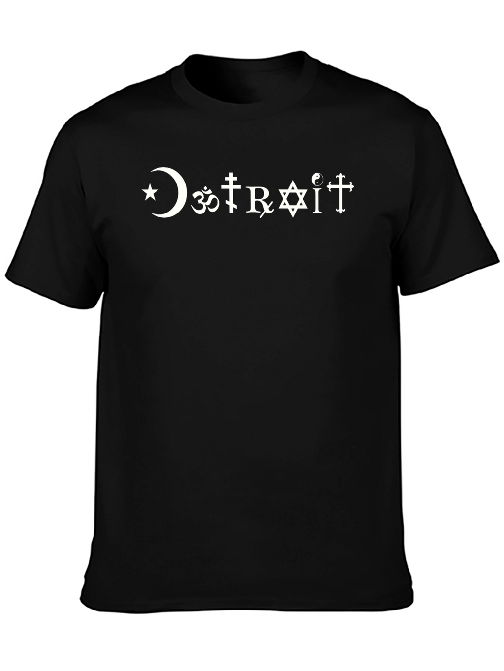 DETROIT Religious Symbol T-Shirt - Graphic Tee