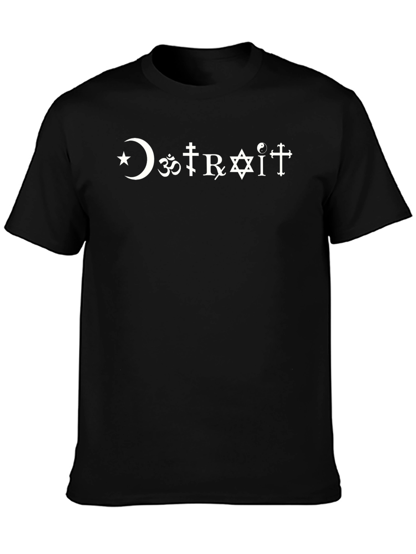 DETROIT Religious Symbol T-Shirt - Graphic Tee