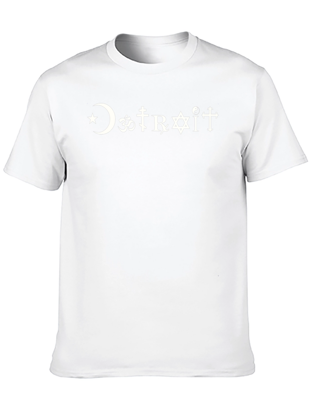 DETROIT Religious Symbol T-Shirt - Graphic Tee