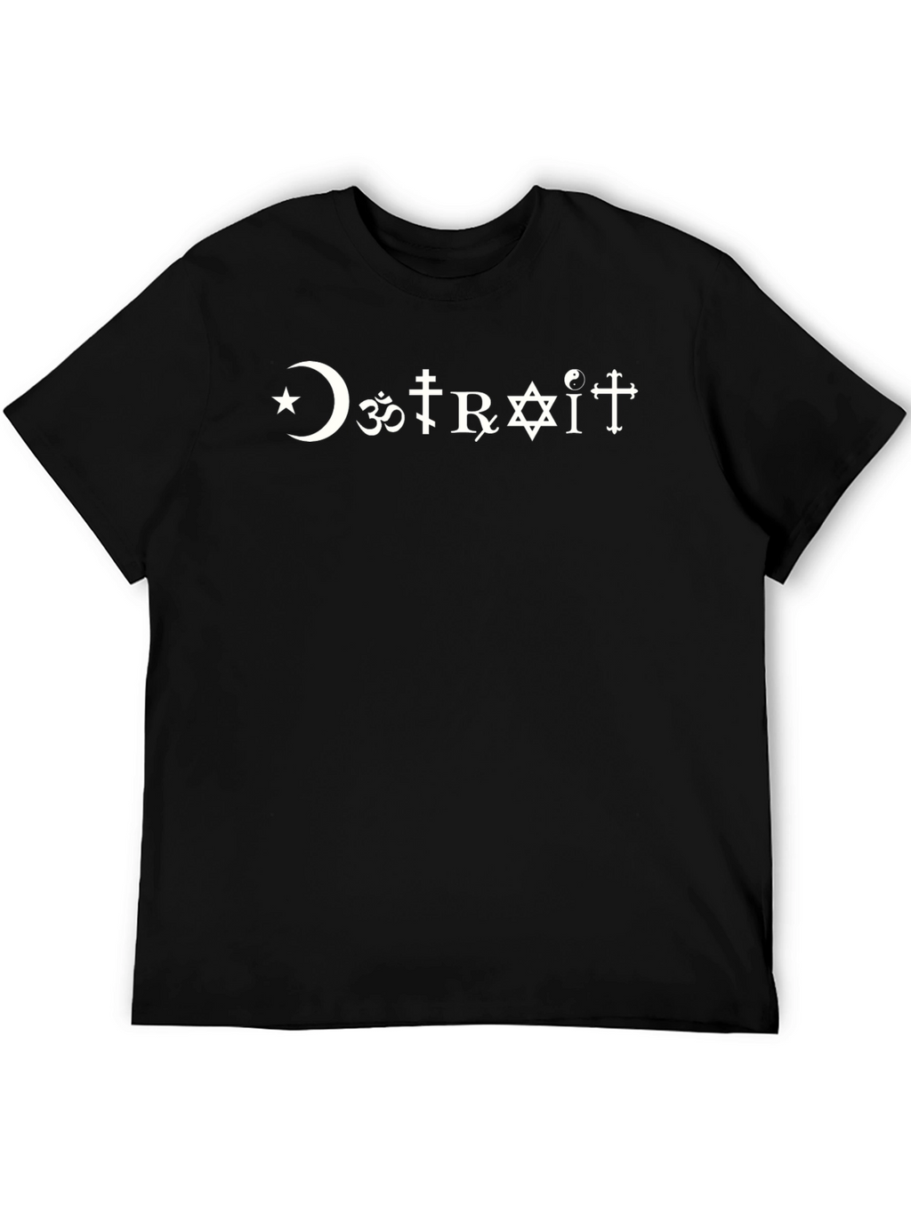 DETROIT Religious Symbol T-Shirt - Graphic Tee
