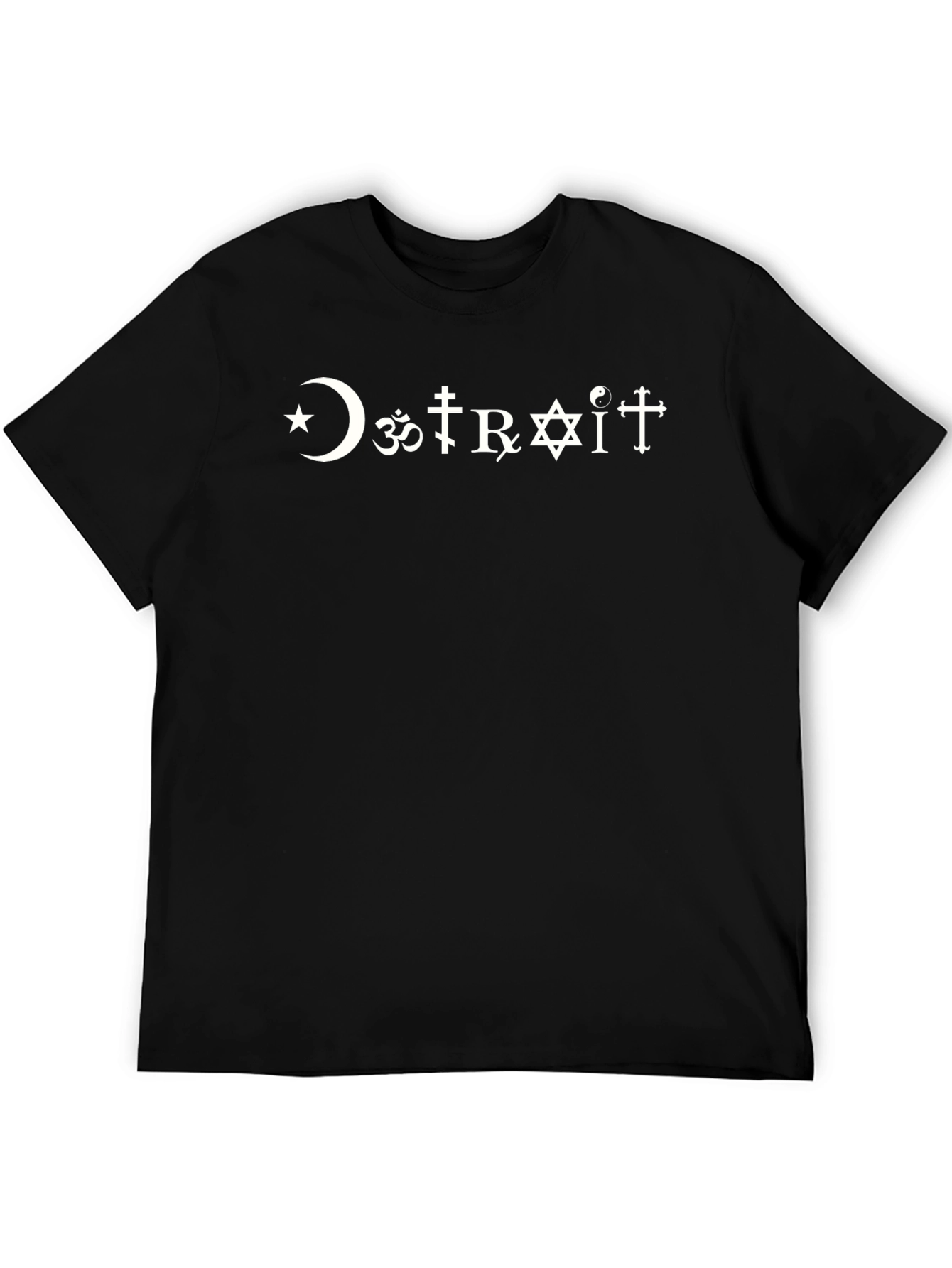 DETROIT Religious Symbol T-Shirt - Graphic Tee