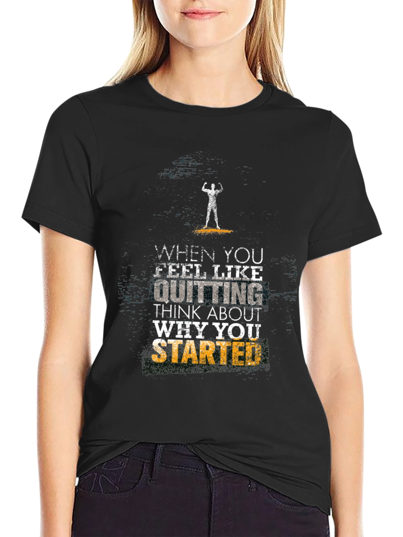 Motivational Fitness T-Shirt - Never Quit