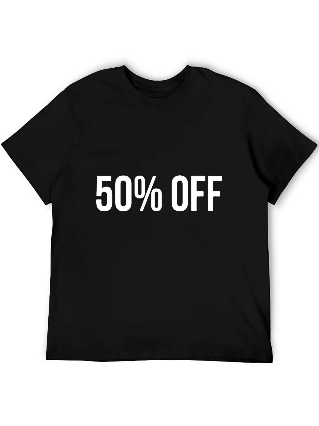 50% Off Black T-Shirt