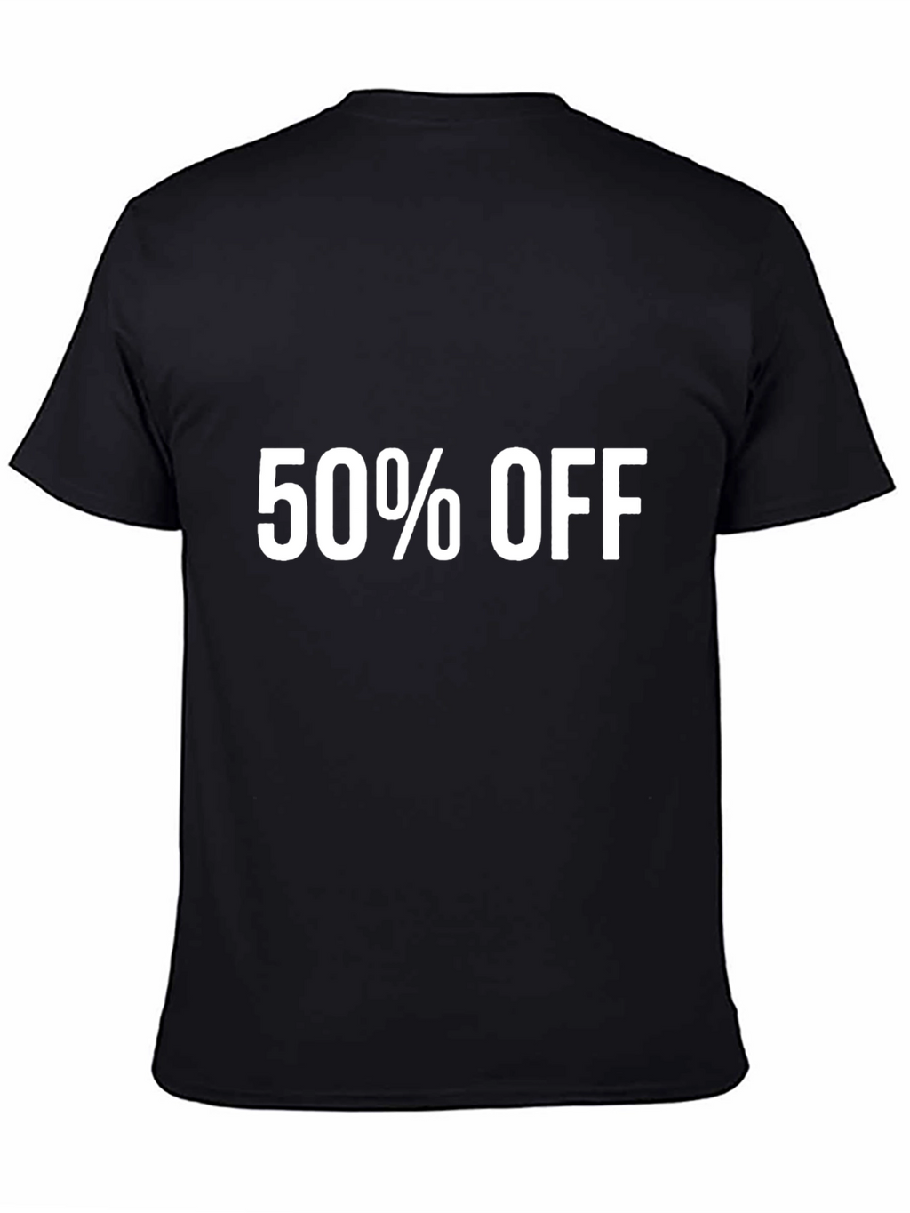 50% Off Black T-Shirt