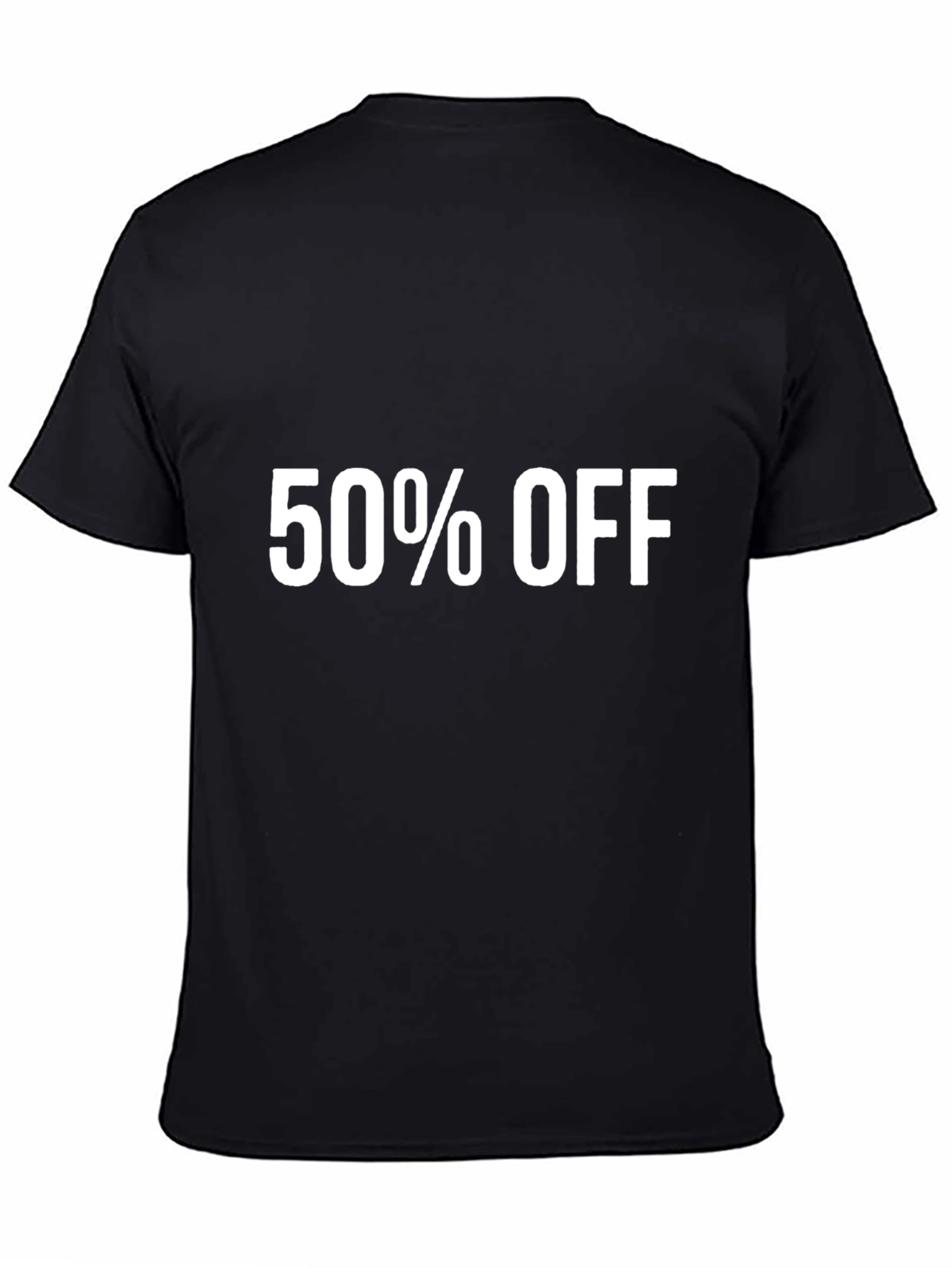 50% Off Black T-Shirt