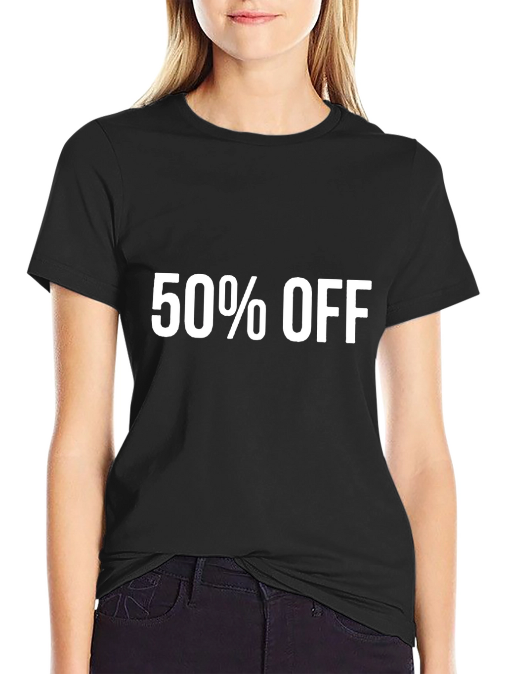 50% Off Black T-Shirt